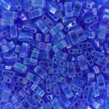 Miyuki half tila 5x2.4mm beads - Transparent light sapphire ab HTL-261